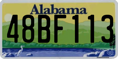 AL license plate 48BF113