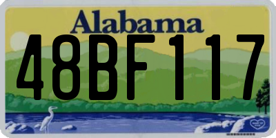 AL license plate 48BF117