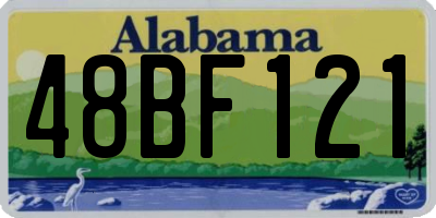 AL license plate 48BF121