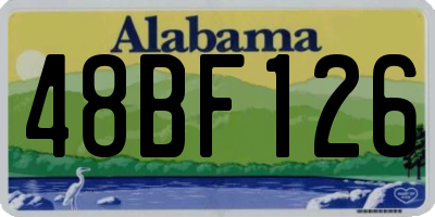 AL license plate 48BF126