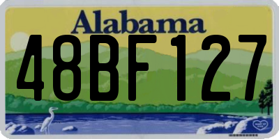 AL license plate 48BF127