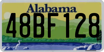 AL license plate 48BF128