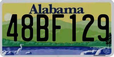 AL license plate 48BF129