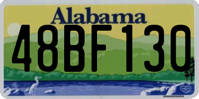 AL license plate 48BF130