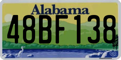 AL license plate 48BF138
