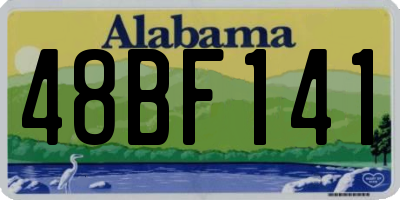 AL license plate 48BF141