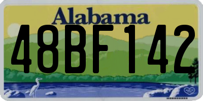 AL license plate 48BF142