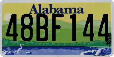 AL license plate 48BF144