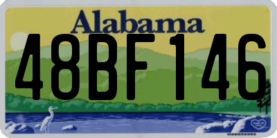 AL license plate 48BF146