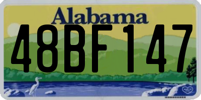 AL license plate 48BF147