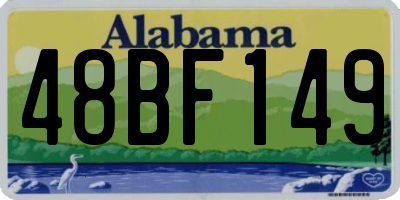 AL license plate 48BF149