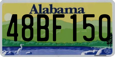 AL license plate 48BF150