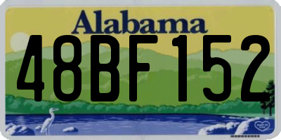 AL license plate 48BF152