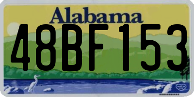 AL license plate 48BF153
