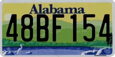 AL license plate 48BF154