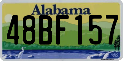 AL license plate 48BF157