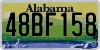 AL license plate 48BF158