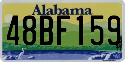 AL license plate 48BF159