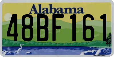 AL license plate 48BF161