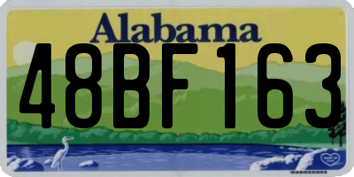 AL license plate 48BF163