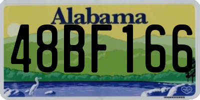 AL license plate 48BF166