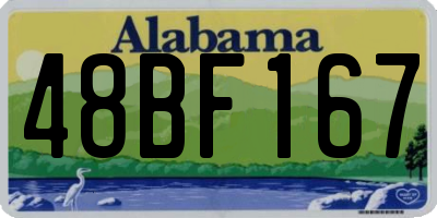 AL license plate 48BF167