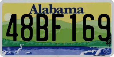 AL license plate 48BF169