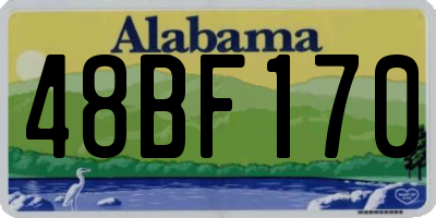 AL license plate 48BF170
