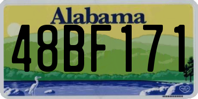 AL license plate 48BF171