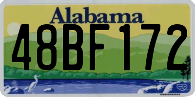 AL license plate 48BF172