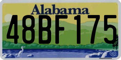 AL license plate 48BF175