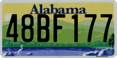 AL license plate 48BF177