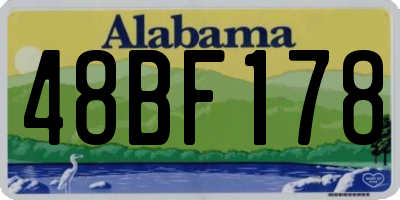 AL license plate 48BF178