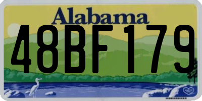 AL license plate 48BF179