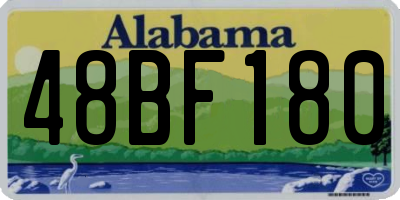 AL license plate 48BF180