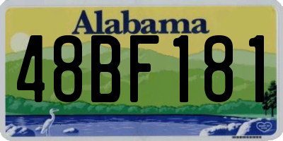 AL license plate 48BF181