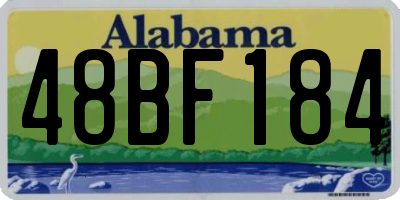 AL license plate 48BF184