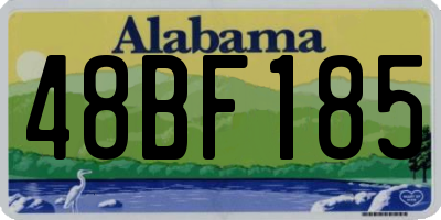 AL license plate 48BF185