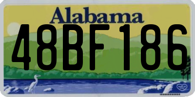 AL license plate 48BF186