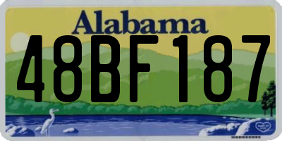AL license plate 48BF187