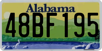 AL license plate 48BF195