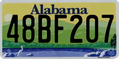 AL license plate 48BF207