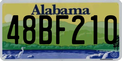 AL license plate 48BF210
