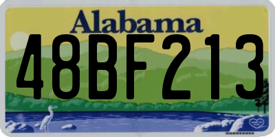 AL license plate 48BF213