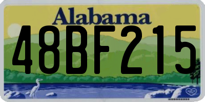 AL license plate 48BF215