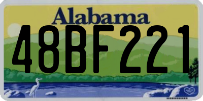 AL license plate 48BF221