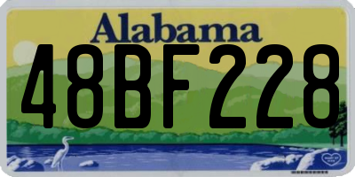 AL license plate 48BF228
