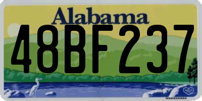 AL license plate 48BF237