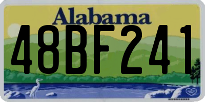 AL license plate 48BF241