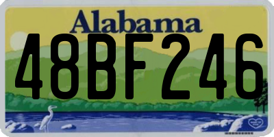 AL license plate 48BF246